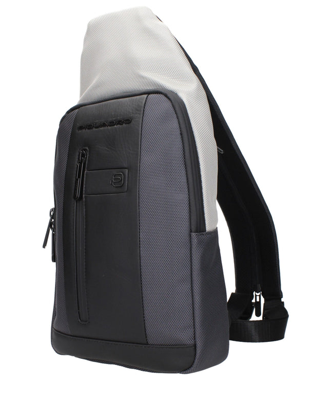 Piquadro Gray Fabric Backpacks