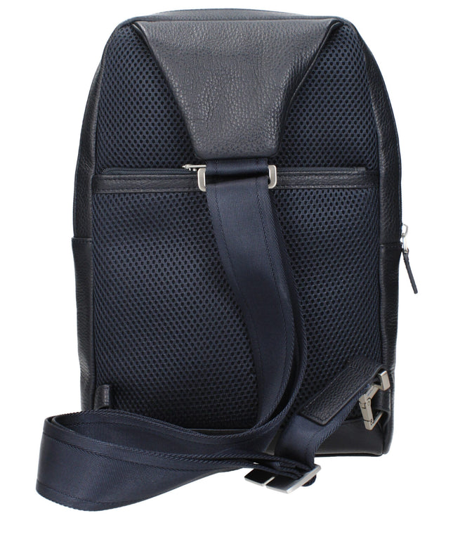 Piquadro Blue Leather Crossbody Bags