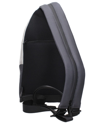 Piquadro Gray Fabric Backpacks