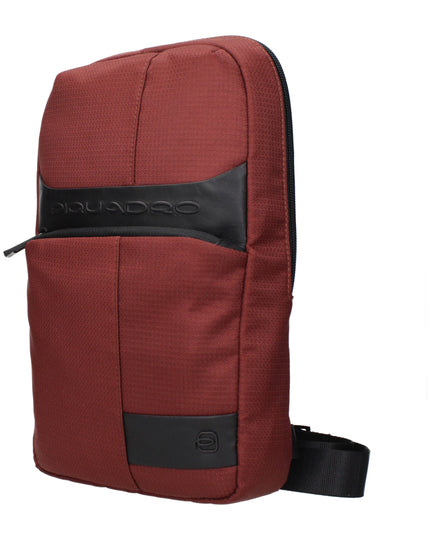 Piquadro Red Fabric Crossbody Bags