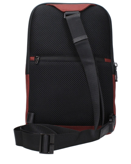 Piquadro Red Fabric Crossbody Bags