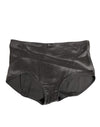 Dolce & Gabbana Gray Satin High Waist Briefs Women Underwear