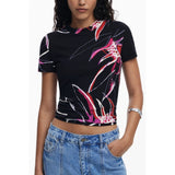 Desigual Desigual Black Viscose Women Top (Italian Size WOMEN: XS, nan: nan, nan: nan)