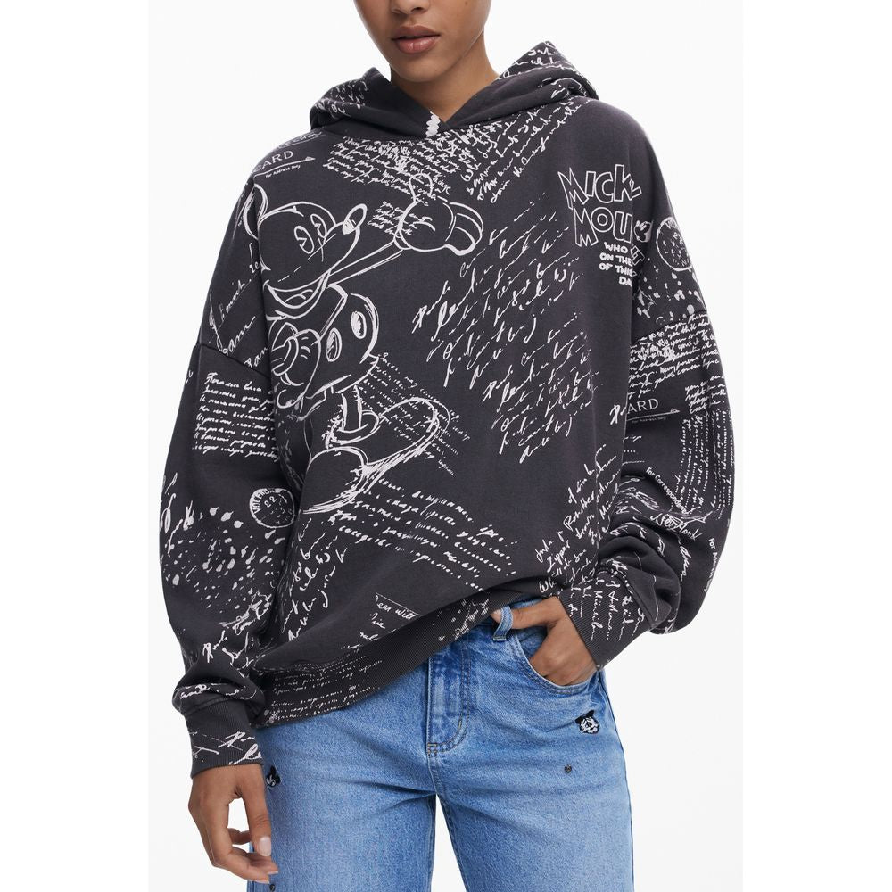 Desigual Desigual Black Cotton Women Hoodie (Italian Size WOMEN: S, nan: nan, nan: nan)