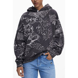 Desigual Desigual Black Cotton Women Hoodie (Italian Size WOMEN: S, nan: nan, nan: nan)