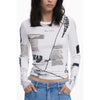 Desigual Desigual White Viscose Women T-Shirt (Italian Size WOMEN: XS, nan: nan, nan: nan)