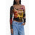 Desigual Desigual Brown Elastane Women T-Shirt (Italian Size WOMEN: XS, nan: nan, nan: nan)