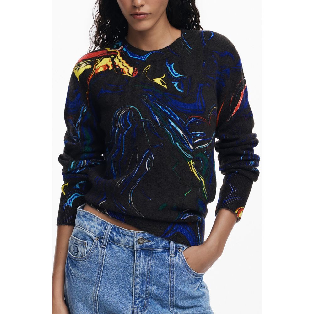 Desigual Desigual Black Polyamide Women Sweater (Italian Size WOMEN: XS, nan: nan, nan: nan)