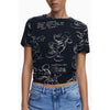 Desigual Desigual Black Cotton Women T-Shirt (Italian Size WOMEN: XS, nan: nan, nan: nan)