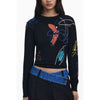 Desigual Desigual Black Viscose Women Sweater (Italian Size WOMEN: XS, nan: nan, nan: nan)