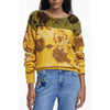 Desigual Yellow Wool Women Sweater