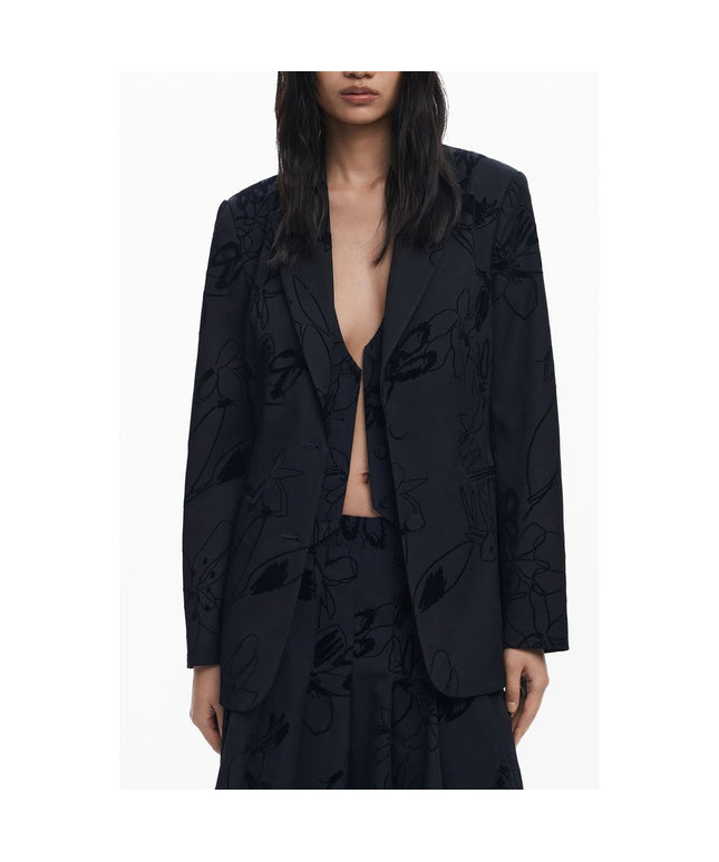 Desigual Desigual Black Polyester Women Jacket (Italian Size WOMEN: XS, nan: nan, nan: nan)