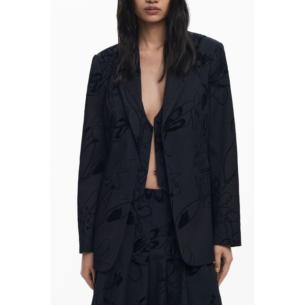 Desigual Desigual Black Polyester Women Jacket (Italian Size WOMEN: XS, nan: nan, nan: nan)