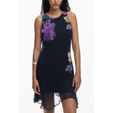 Desigual Desigual Black Polyester Women Dress (Italian Size WOMEN: XS, nan: nan, nan: nan)
