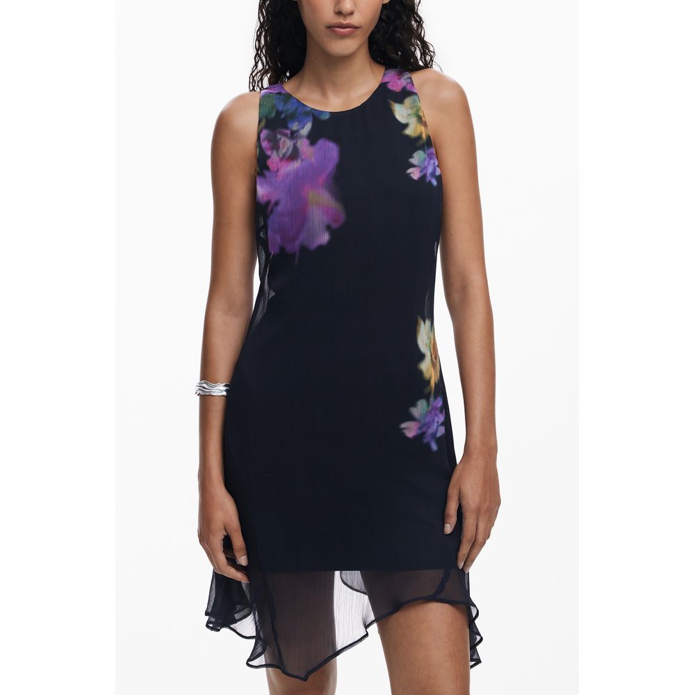 Desigual Desigual Black Polyester Women Dress (Italian Size WOMEN: XS, nan: nan, nan: nan)