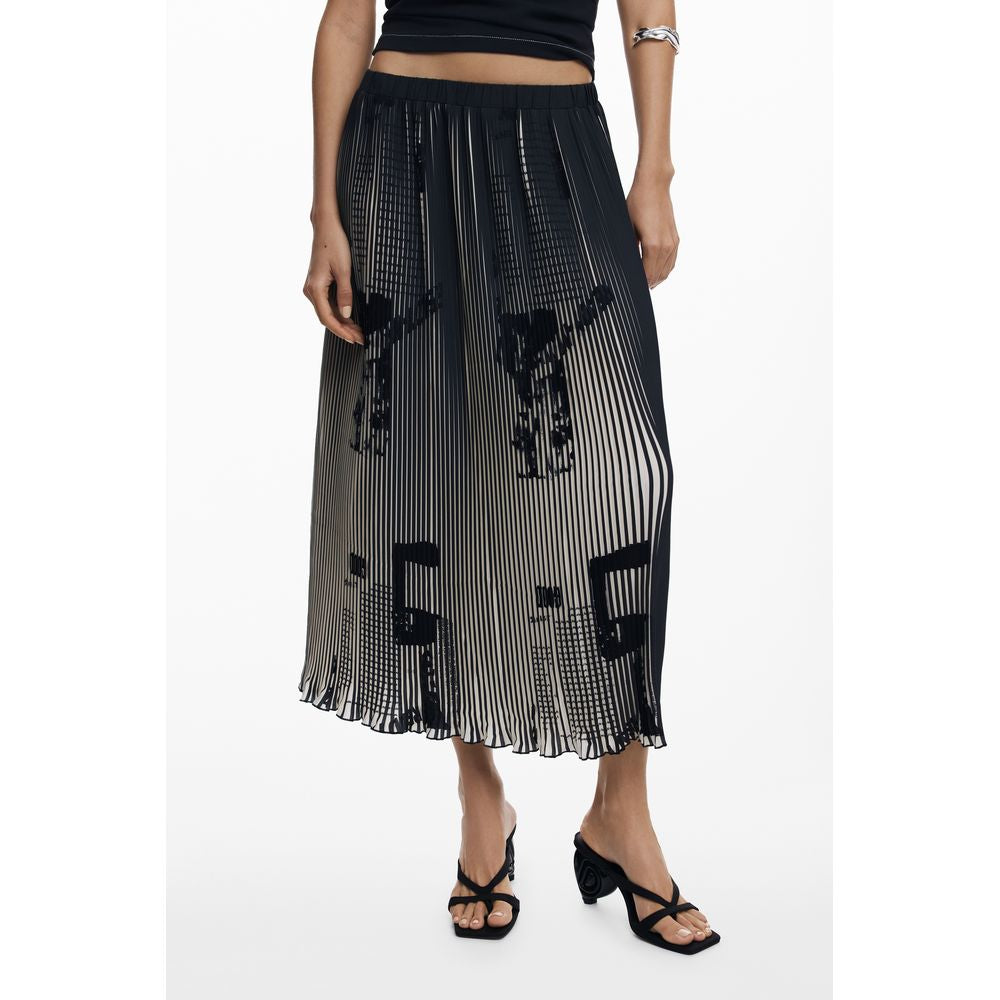 Desigual Desigual Black Polyester Women Skirt (Italian Size WOMEN: XS, nan: nan, nan: nan)