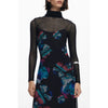 Desigual Desigual Black Polyester Women Dress (Italian Size WOMEN: XS, nan: nan, nan: nan)