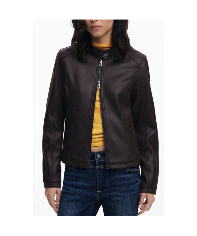 Desigual Brown Polyester Women's Jacket