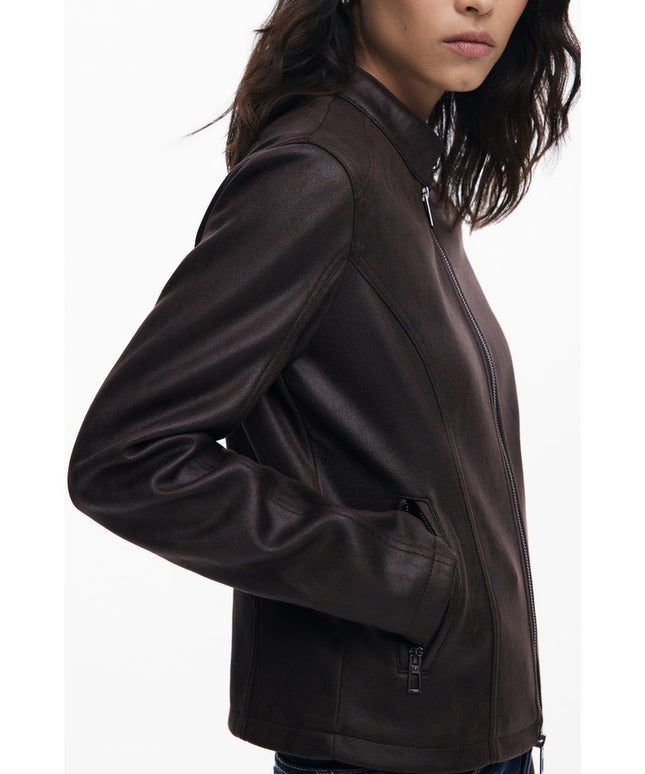 Desigual Brown Polyester Women's Jacket