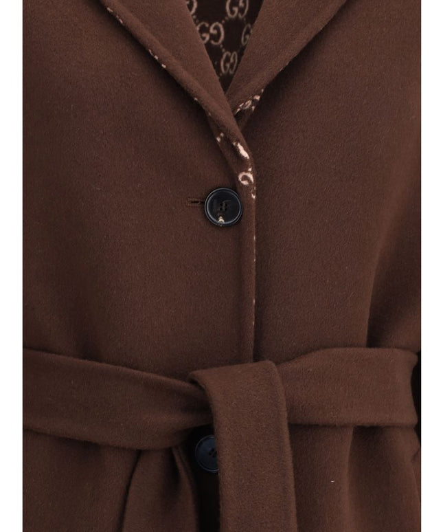 Gucci Silk and wool reversible Coat