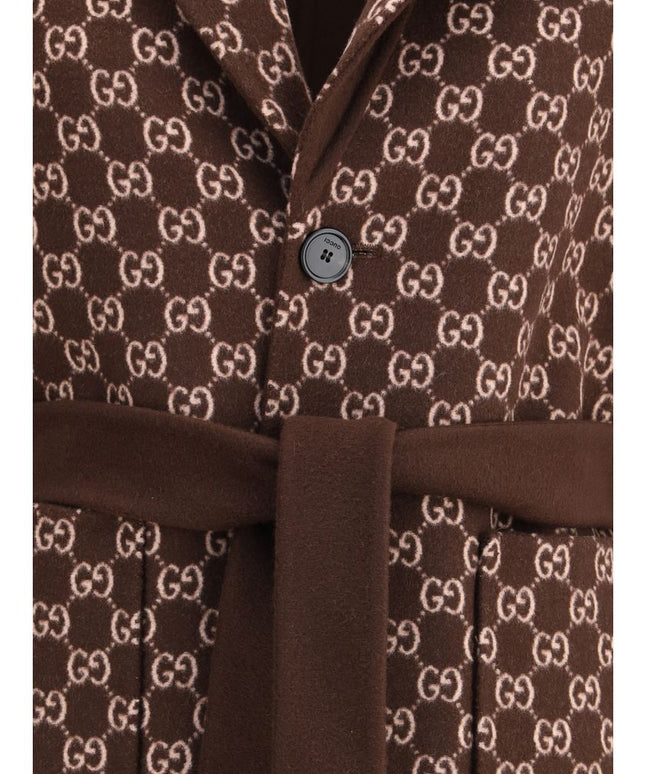 Gucci Silk and wool reversible Coat