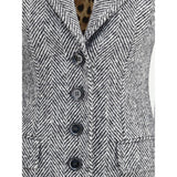 Dolce & Gabbana Gray Fleece Wool Coat