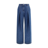 Dolce & Gabbana Blue Cotton Straight-Leg Jeans