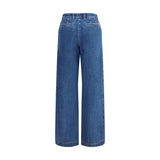 Dolce & Gabbana Blue Cotton Straight-Leg Jeans
