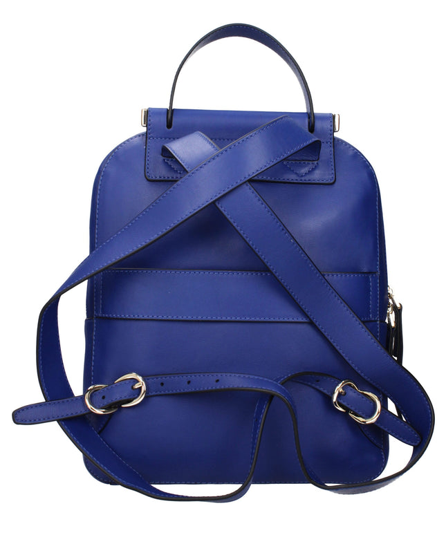 Piquadro Blue Leather Backpacks