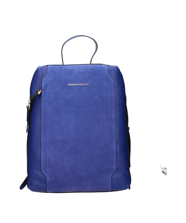 Piquadro Blue Leather Backpacks
