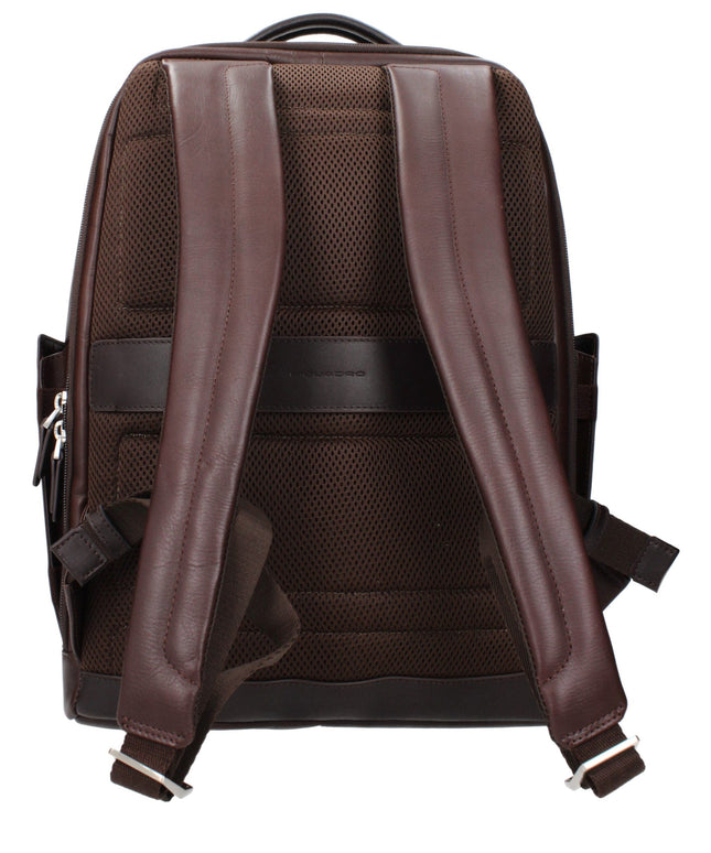 Piquadro Brown Leather Backpacks