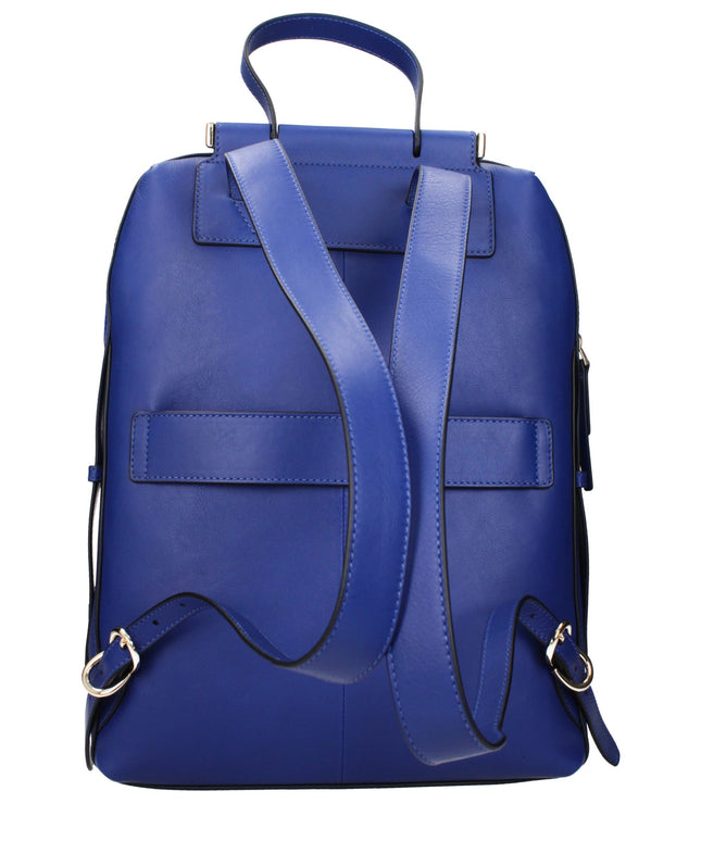 Piquadro Blue Leather Backpacks