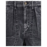 Marant Etoile Black Cotton Casual Pants