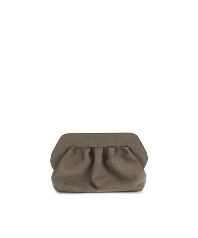 THEMOIRè Bios suede Clutch Bag