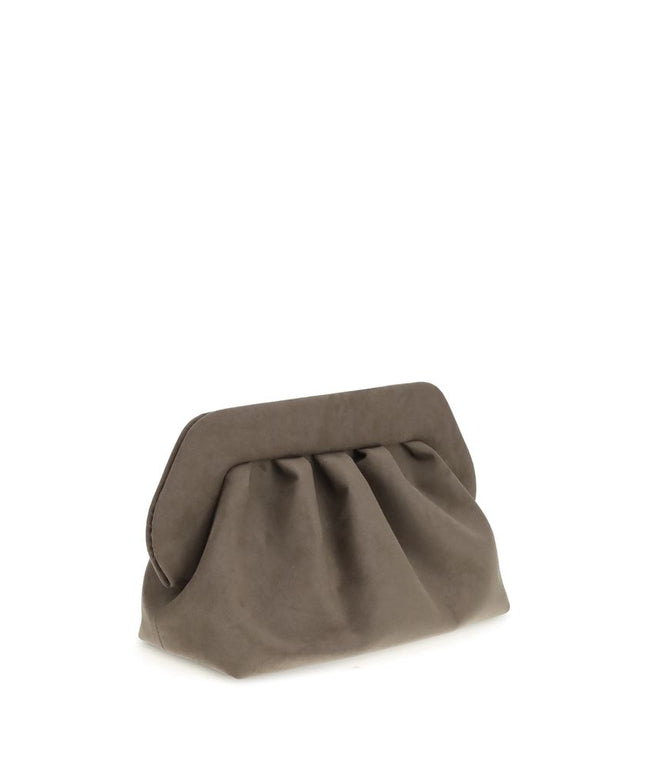 THEMOIRè Bios suede Clutch Bag