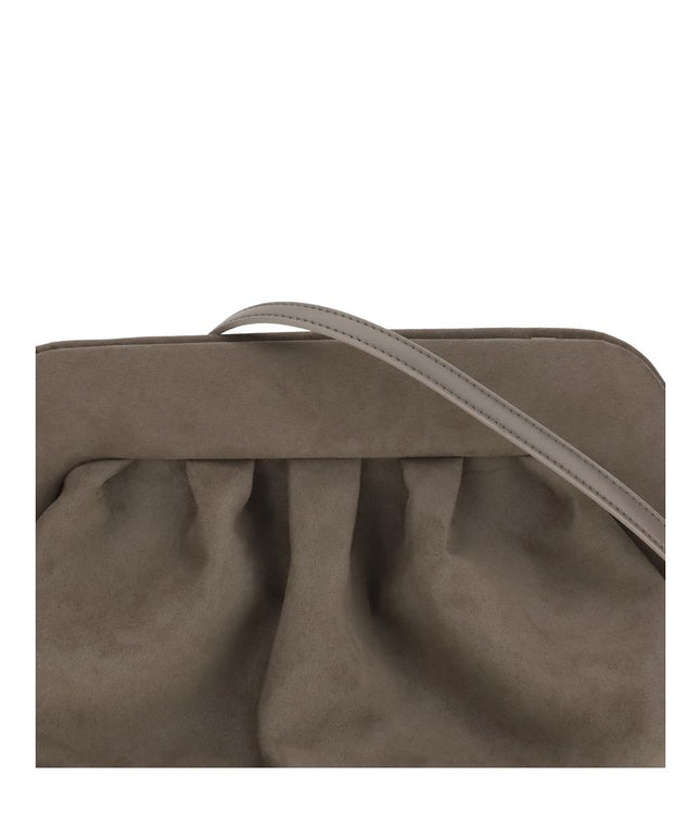 THEMOIRè Bios suede Clutch Bag