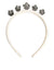 Dolce & Gabbana White Satin Palladium Silver Floral Crown Tiara Headband