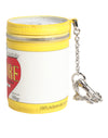 Dolce & Gabbana Amore Leather Multicolor Bag Charm Coin Case Keychain Keyring
