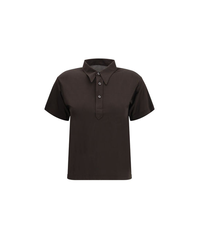 Margiela Semi-sheer polo Shirt
