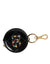 Dolce & Gabbana Black Lamb Leather DG Crystal Logo Round Coin Purse Wallet