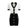 Balmain Braided pattern midi Dress