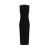 Balmain Sleeveless torsade knit long Dress