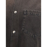 7FOR Denim Shirt Jacket - Outfito.ae