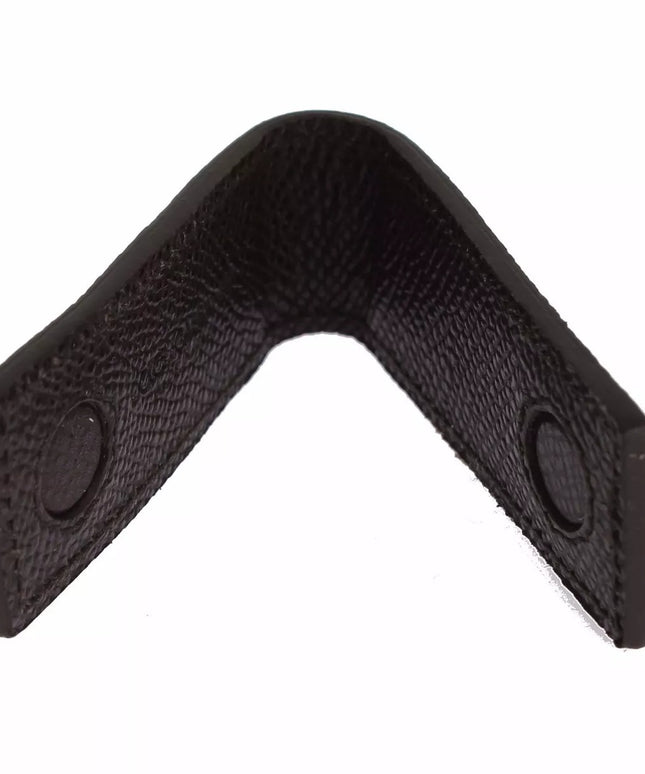 Dolce & Gabbana Brown Leather Magnet Mens Money Cash Clip