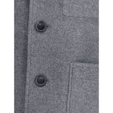 Ami Paris Gray Wool Coat