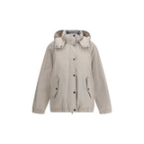 Brunello Cucinelli Gray Polyester Coat