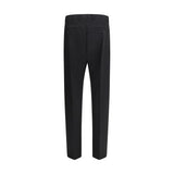 Rick Owens Black Fleece Wool Dress Pants