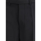 Rick Owens Black Fleece Wool Dress Pants