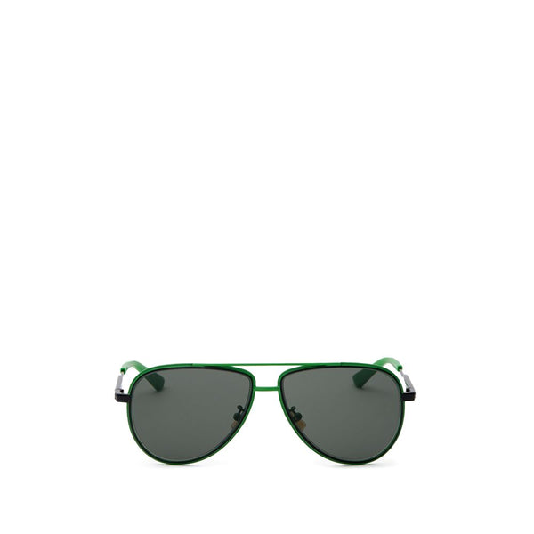 Bottega Veneta Green Metal Sunglass