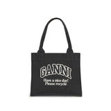 Ganni Logo canvas Tote Bag